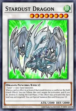 Stardust Dragon Yu-Gi-Oh! L5DD-ENS01 1st Secret Rare CHIBI ART - Image 1