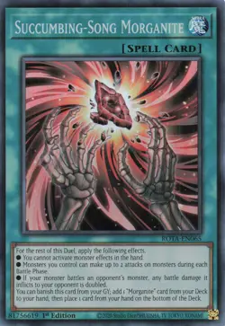 Yugioh ROTA-EN065 - Succumbing-Song Morganite - Super Rare - Image 1