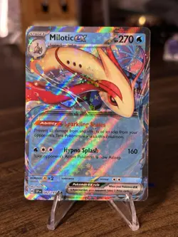 2024 Pokemon Surging Sparks #042/191 Milotic ex DOUBLE RARE Holo Card NM - Image 1