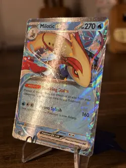 2024 Pokemon Surging Sparks #042/191 Milotic ex DOUBLE RARE Holo Card NM - Image 2