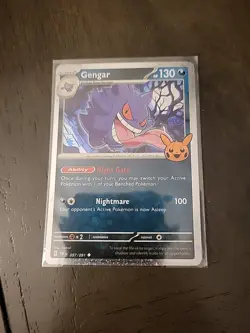 Gengar 057/091 Cosmos Holo Trick or Trade Pokemon Cards 2024 Lp - Image 1