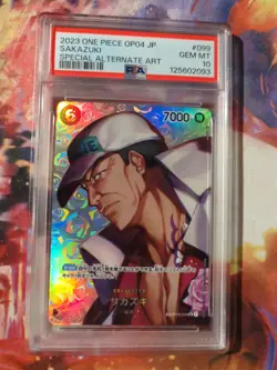 One Piece Card Sakazuki SP OP02-099 Japanese PSA 10 - Image 1