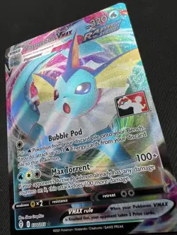 Pokemon TCG: Vaporeon VMAX Holo Prize Pack Series Cards 030/203 NEAR MINT NM - Image 4