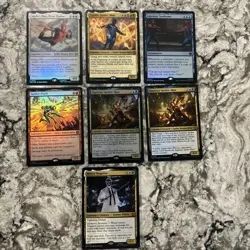 MTG Spiderman lot of 7 cards. Spiderman Peter Parker 04 Foil, Cosmic Spider Man - Image 2