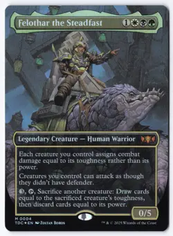 Felothar the Steadfast (Borderless) M Commander: Tarkir: Dragonstorm 4 NM - Image 1