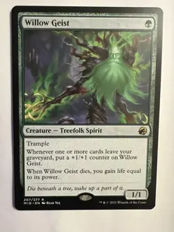 MTG Magic the Gathering Willow Geist 207/277 Innistrad Midnight Hunt NM - Image 1