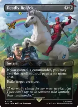 Deadly Rollick - 1754 - Deadpool Secret Lair - NM - MTG - Free Shipping! - Image 1