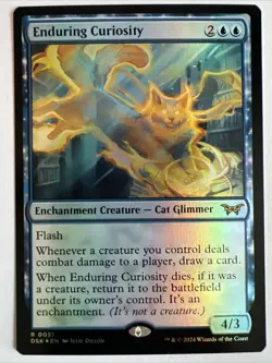 MTG ~ Enduring Curiosity (Foil) ~ Duskmourn ~ Near Mint ~ Rare - Image 1