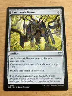 x1 Patchwork Banner BLB Bloomburrow MTG 247 UNCOMMON M/NM 1x - Image 1