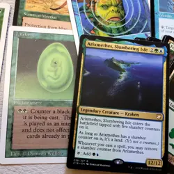 Magic Whole COMMANDER Deck MTG - Protection from Colors Green and Blue 12/12 - Image 1
