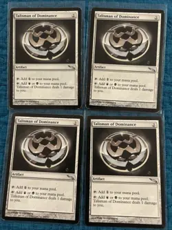 4x Talisman of Dominance Mirrodin Regular - Image 1