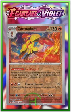 Carmadura Reverse - EV1:Ecarlate et Violet - 041/198 - Carte Pokemon FR Neuve - Image 1