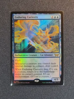 MTG Enduring Curiosity - Foil - DSK - Near Mint+ Condition - Image 1