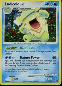 Pokemon TCG - Ludicolo - 13/132 - Holo Rare - Secret Wonders [Moderately Played] - Image 1