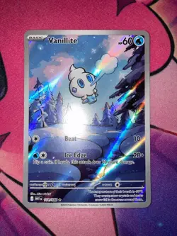 Vanillite 111/086 White Flare Holo Illustration Rare Near Mint English Pokemon - Image 2