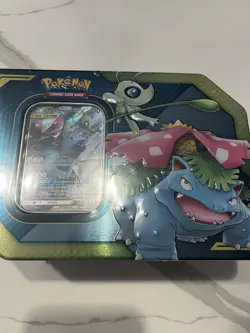 Pokemon TCG Tag Team GX Tin featuring Celebi & Venusaur GX FACTORY SEALED - Image 1