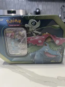 Pokemon TCG Tag Team GX Tin featuring Celebi & Venusaur GX FACTORY SEALED - Image 5