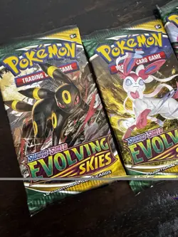 Pokemon - Sword & Shield Evolving Skies Booster Pack Full Art Set- SEALED - Image 2