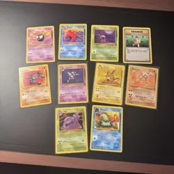 Pokemon Non Holo Bundle including Rares 1999 WOTC Fossil - Image 1
