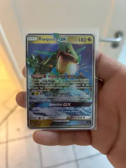 ​POKEMON KARTE Rayquaza GX 109/168 Ultra Rare Holo DEUTSCH Sturm am Firmament - Image 1