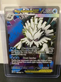 Pokemon TCG Mega Abomasnow ex 157/132 Mega Evolution Full Art Ultra Rare Holo - Image 1