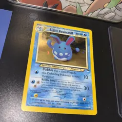 Light Azumarill - 13/105 Pokemon Neo Destiny - Holo ?? Micro Crease - Image 5