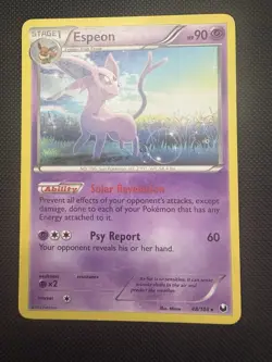 Pokemon Black & White Dark Explorers ESPEON Rare (Non-Holo) 48/108 PLAYED - Image 1