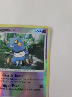 Pokemon TCG Croagunk Mysterious Treasures 78/123 Reverse Holo Common Damaged - Image 3