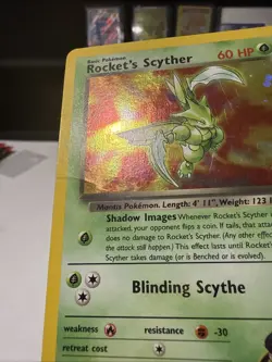 Pokemon TCG Rockets Scyther Gym Challenge 13/132 Holo Rare DMG Condition - Image 2