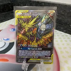 Pokemon TCG Moltres Zapdos Articuno GX SM210 Tag Team Hidden Fate Promo - Image 1