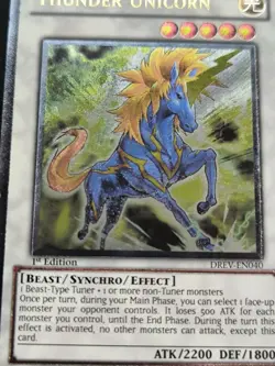 Thunder Unicorn - DREV-EN040 - 1st Ed Ultimate Rare NM - Yugioh - Image 3
