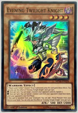 MP16-EN124 Evening Twilight Knight - Super Rare 1st Ed Lightly Played YuGiOh - Image 1