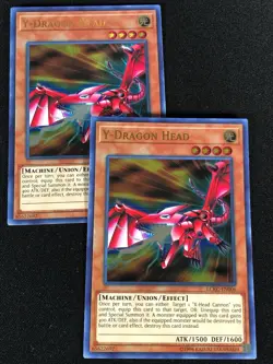 Yugioh Y-Dragon Head LCKC-EN005 ULTRA x2 (NM) - Image 1
