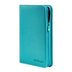MintKeeper - 9 Pocket Premium Zip Trading Card Binder (Aqua) - Image 1