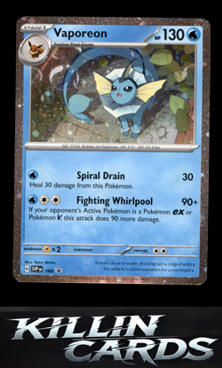 Vaporeon - 168 168 Pokemon Promo SV: Scarlet & Violet Promo Cards Card NM - Image 1
