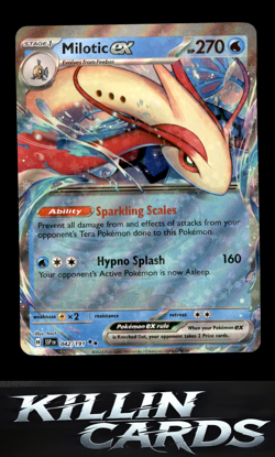 Milotic ex - 042/191 042/191 Pokemon Double Rare SV08: Surging Sparks Card NM - Image 1