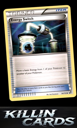 Energy Switch 94/114 Pokemon Uncommon Black and White Card LP - Image 1