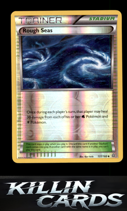 Reverse Holofoil Rough Seas 137/160 Pokemon Uncommon XY - Primal Clash Card LP - Image 1
