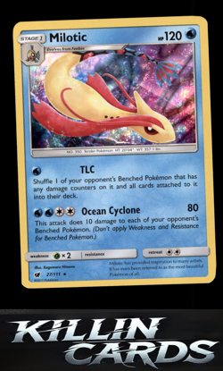 Milotic 27/111 Pokemon Holo Rare SM - Crimson Invasion Card NM - Image 1