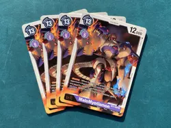 MaloMyotismon BT3-092 Playset Release Special Booster 1.5 Digimon Card Game x4 - Image 1