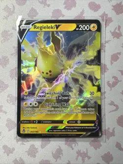Regieleki V - 057/195 - Pokemon Silver Tempest Sword & Shield Ultra Rare Card NM - Image 1