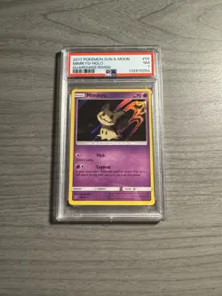 Pokemon Mimikyu TCG Holo Card 58/145 Sm-Guardians Rising NM PSA 7 - Image 1