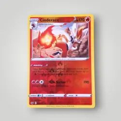 Pokemon TCG Sword And Shield Cinderace #34/202 Rare Reverse Holo - Image 1