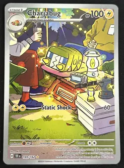 Charjabug 169/162 Temporal Forces Illustration Rare Full Art Pokemon TCG Card NM - Image 1