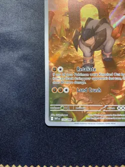 Terrakion Illustration Rare Pokemon Tcg Card 135/86 White Flare English 2025 - Image 2