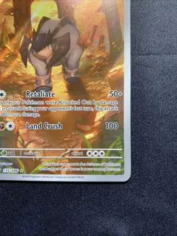 Terrakion Illustration Rare Pokemon Tcg Card 135/86 White Flare English 2025 - Image 3