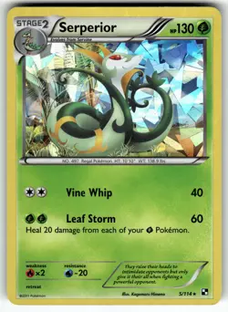 Serperior - 5/114 (Cracked Ice Holo) 005/114 Deck Exclusives MP Pokemon Card TCG - Image 1