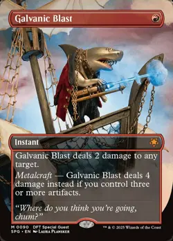 MTG Galvanic Blast - Foil - Borderless, MTG: Special Guests, Near Mint, English - Image 1