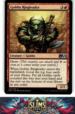 Magic the Gathering MTG Core Set 2020 Goblin Ringleader #143 Buy 2 Get 1 - Image 1