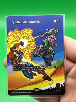 MTG - Goblin Bombardment - Borderless Mythic #23 - Marvel Universe Eternal NM - Image 3